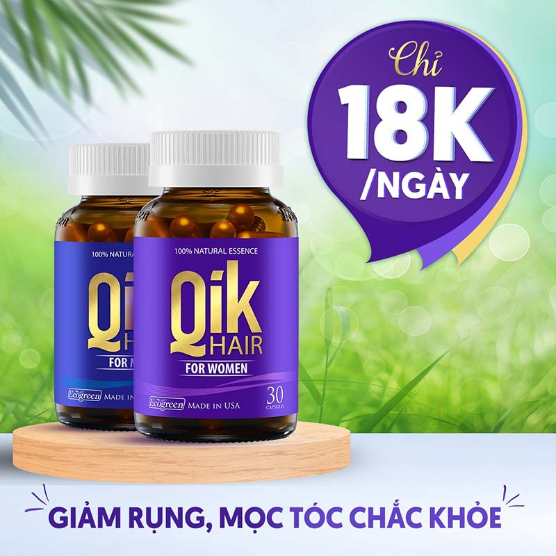 bộ đôi sản phẩm qik hair