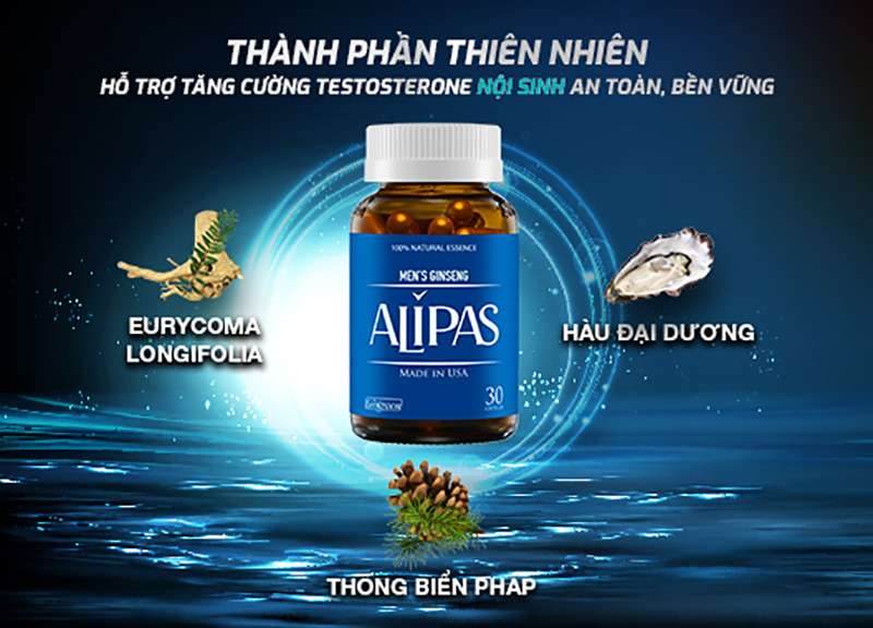 Alipas 30V với tinh chất thiên nhiên giúp hỗ trợ tăng cường sinh lý nam an toàn và hiệu quả.