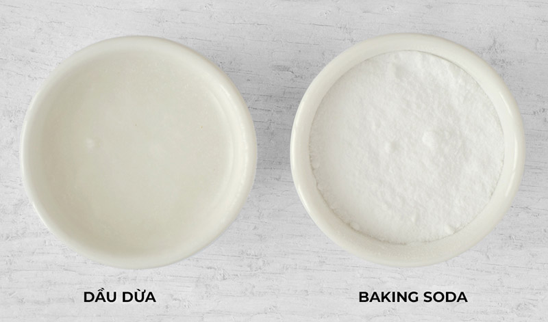 Làm trắng da bằng dầu từ và baking soda