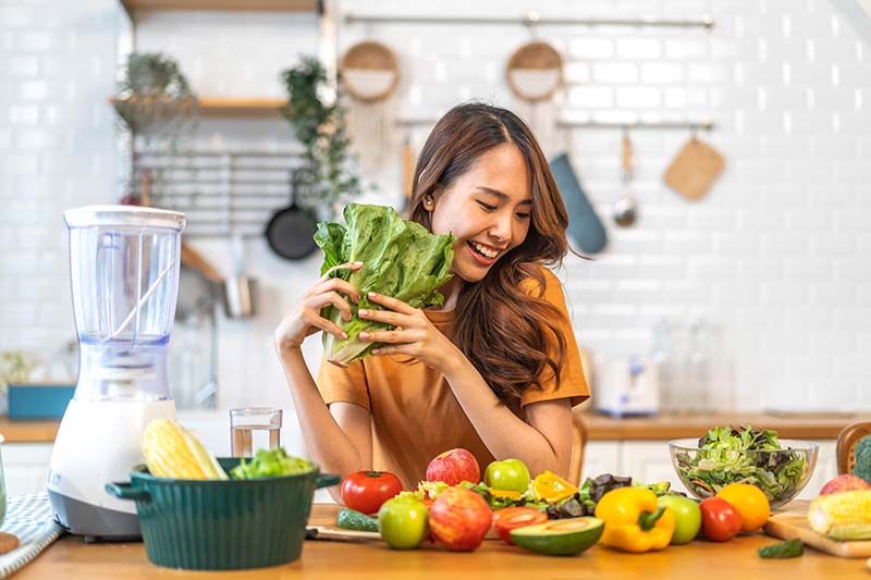 chế độ ăn nhiều rau củ vitamin