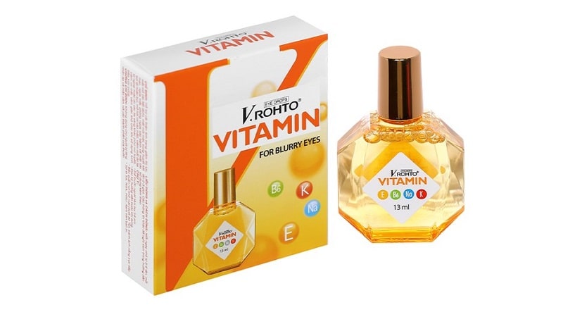 Thuốc nhỏ mắt tốt cho người cận thị V.Rohto Vitamin