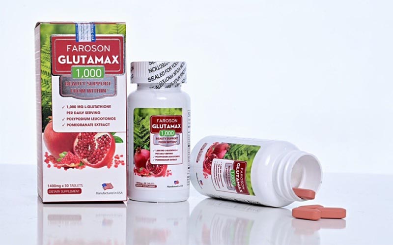 Viên uống bổ sung hỗ trợ, ngừa nám, trắng da Faroson Glutamax