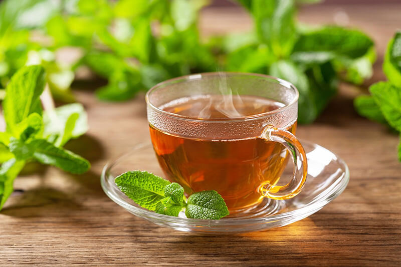 Trà bạc hà tăng cường lưu thông máu não