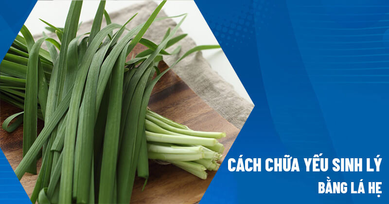 Cách chữa yếu sinh lý bằng lá hẹ