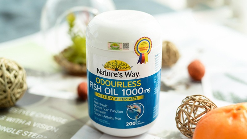 Viên uống bổ mắt Nature’s Way Odourless Fish Oil