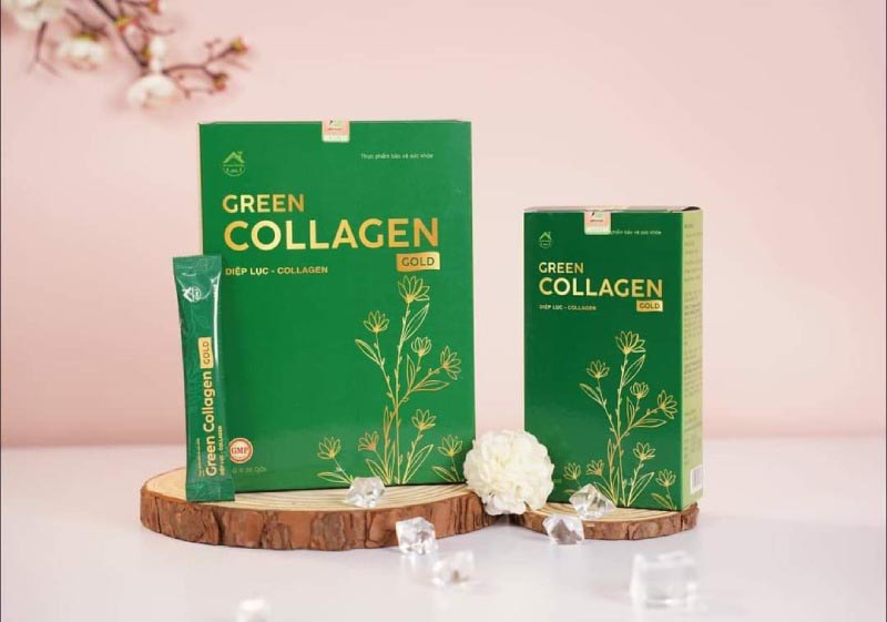 Thực phẩm chức năng trắng da Collagen Diệp Lục Gold 