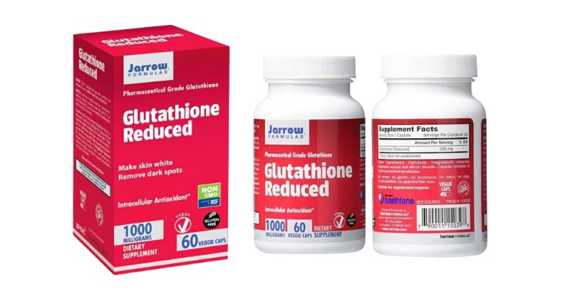 Viên uống trắng da Jarrow Glutathione Reduced Viên uống trắng da Jarrow Glutathione Reduced