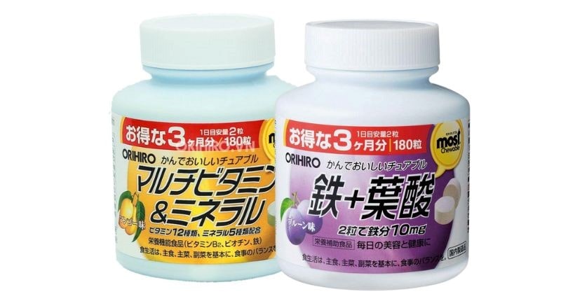 Thuốc bổ mắt cho trẻ em của Nhật Orihiro Most Chewable
