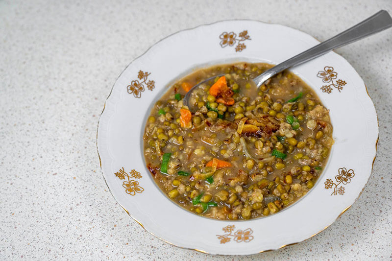 Món thịt hầm đậu xanh giàu dinh dưỡng, thích hợp bồi bổ cho người suy nhược cơ thể.