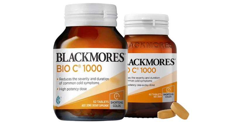 Viên uống trắng da toàn thân Blackmores Bio Vitamin C 1000mg