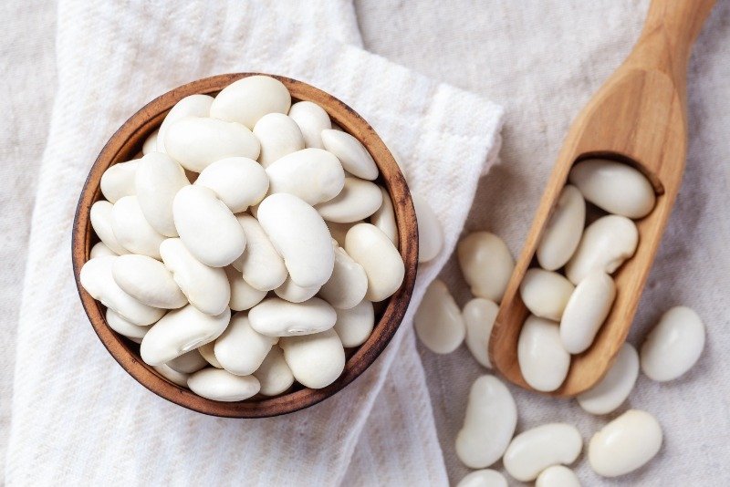 đậu trắng kết hợp tỏi đen