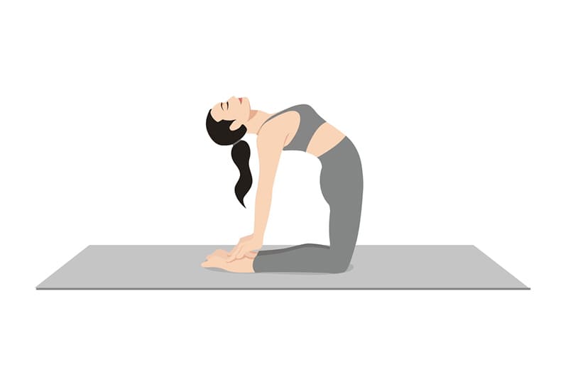 Bài tập yoga trước khi ngủ lạc đà