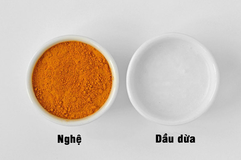 Làm trắng da sau sinh bằng nghệ và dầu dừa Làm trắng da sau sinh bằng nghệ và dầu dừa