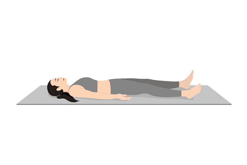 Yoga trước khi ngủ tư thế xác chết