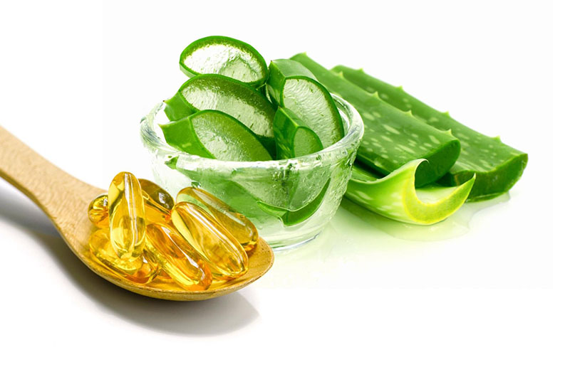 Vitamin E kết hợp với nha đam