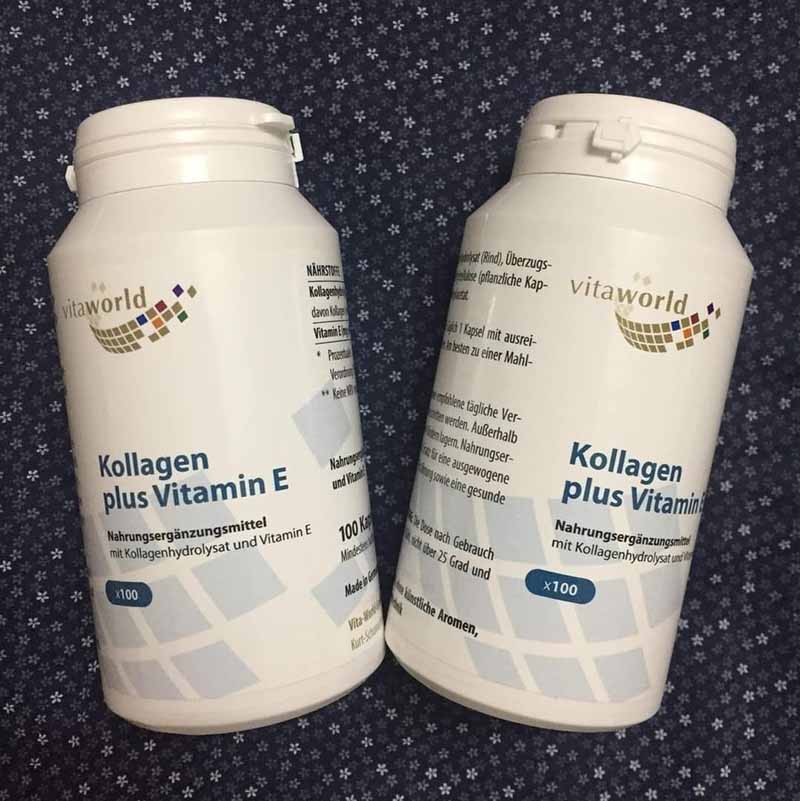 Viên uống làm trắng da của Đức Vitaworld Kollagen Plus Vitamin E hỗ trợ làm đẹp da từ bên trong