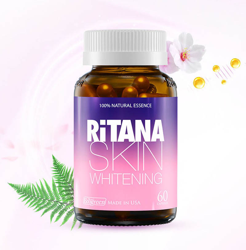 Viên uống trắng da cho nam giới Ritana Skin Whitening Viên uống trắng da cho nam giới Ritana Skin Whitening