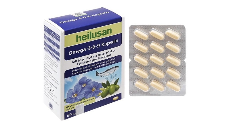 Thuốc bổ mắt trẻ em của Đức Heilusan Omega-3 Kapseln