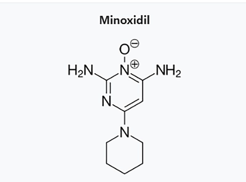 cấu trúc phân tử minoxidil