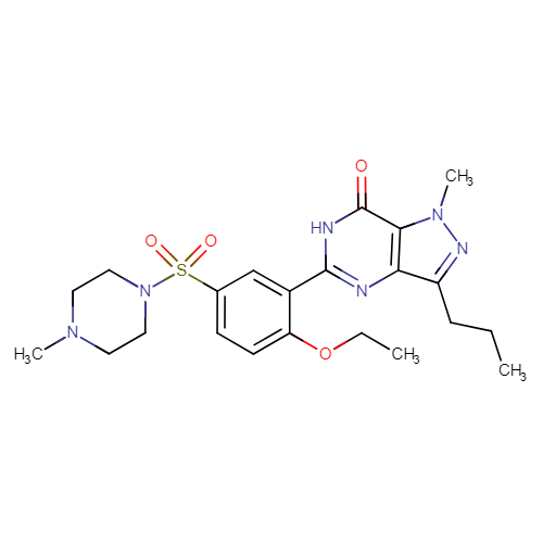 Cấu trúc phân tử Sildenafil