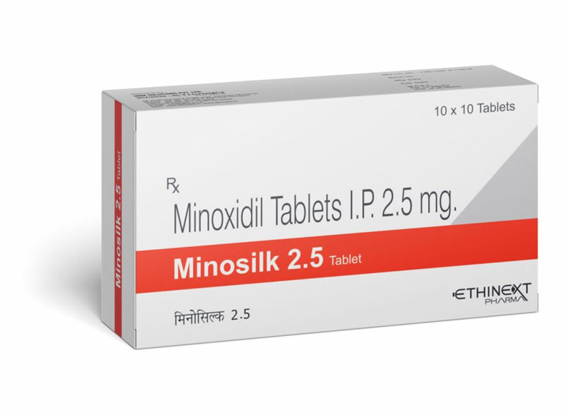 mặt trước minoxidil 2.5mg