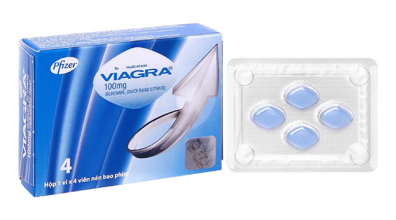 Viagra 100mg có hoạt chất chính là sildenafil