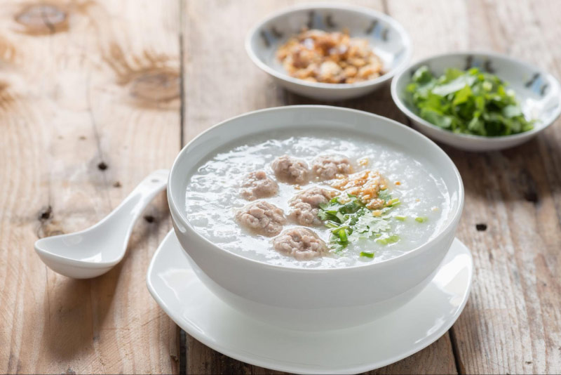Viêm khớp thái dương hàm nên ăn cháo