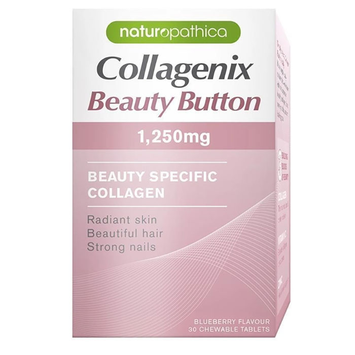Viên trắng da của Úc Naturopathica Collagenix Beauty Button