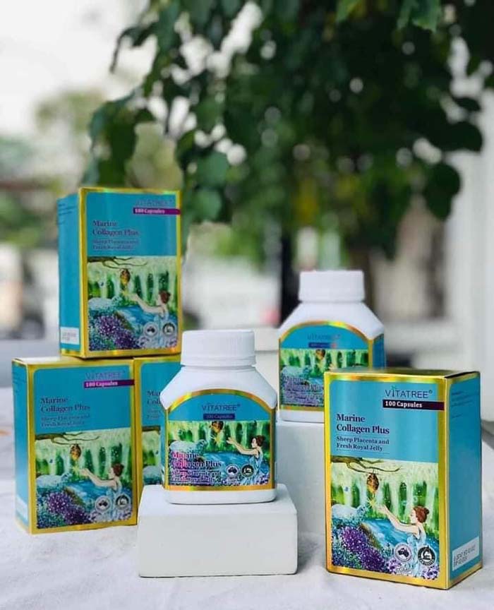 viên uống trắng da Vitatree Marine Collagen Plus 