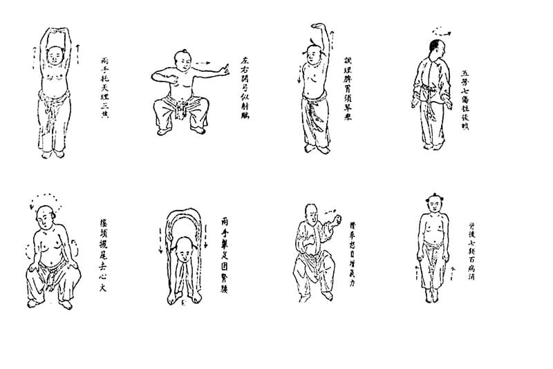 Bài tập khí công bát đoạn cẩm