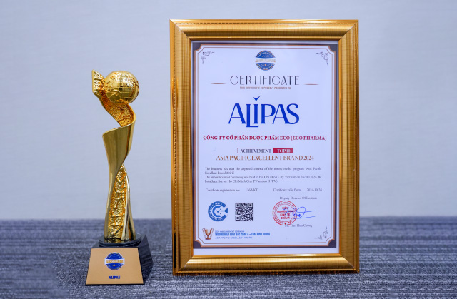 ALIPAS - TOP 10 THƯƠNG HIỆU XUẤT SẮC CHÂU Á - THÁI BÌNH DƯƠNG 2024