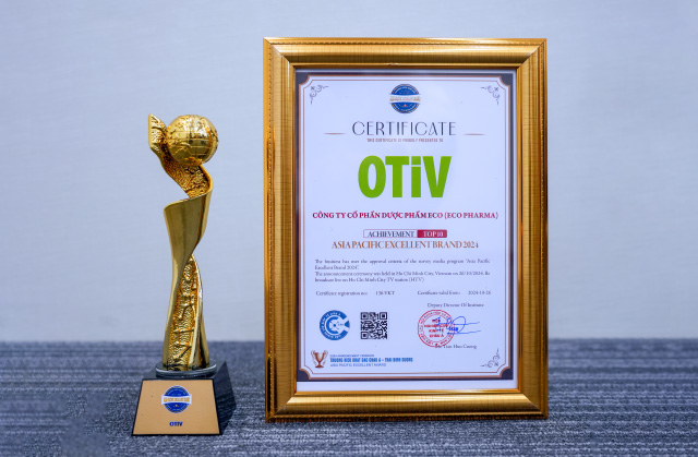 OTIV - TOP 10 THƯƠNG HIỆU XUẤT SẮC CHÂU Á - THÁI BÌNH DƯƠNG 2024