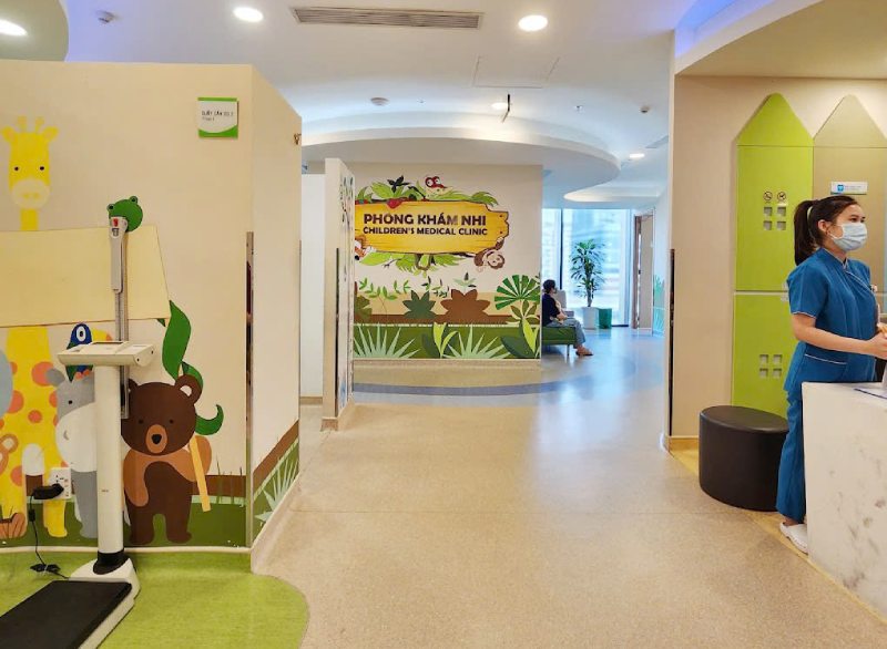 Khu vực khám nhi của Phòng khám Đa khoa Quốc tế Hạnh Phúc