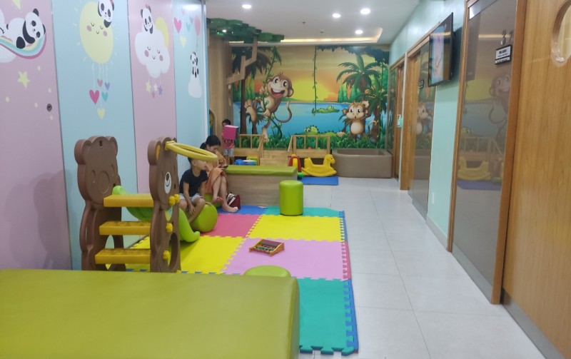 Khu vực vui chơi cho trẻ em tại Phòng khám Đa khoa Victoria Healthcare