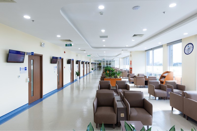 Sảnh chờ Phòng khám Đa khoa Tâm Anh Quận 7