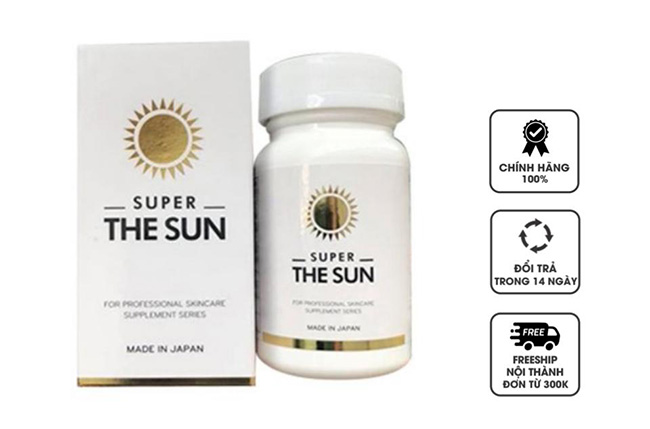 Viên uống trắng da chống nắng tốt Super The Sun