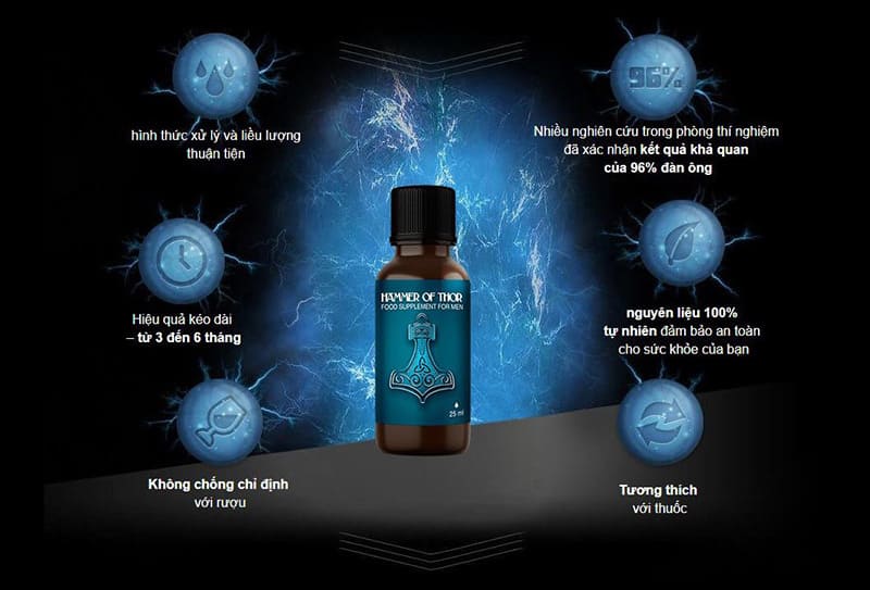 Thuốc cường dương hammer of thor