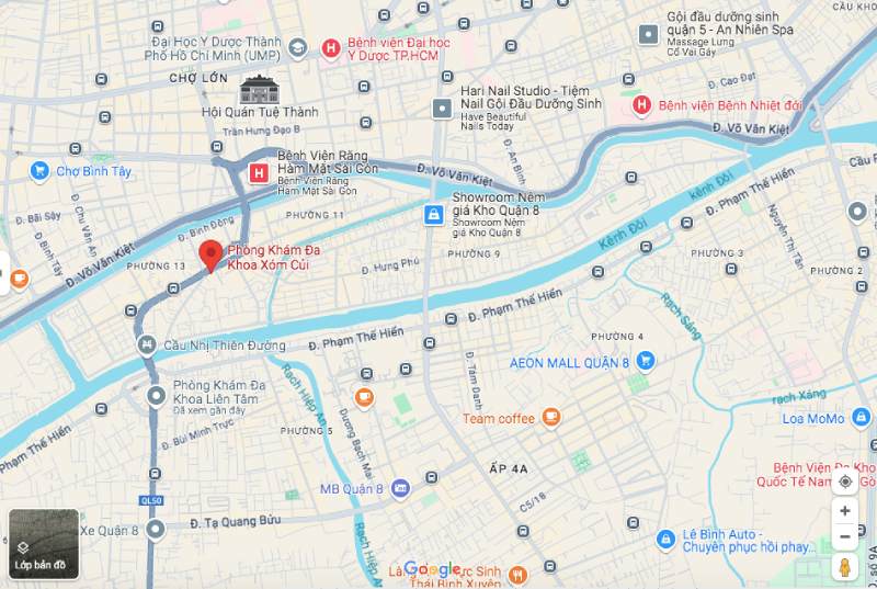 Vị trí phòng khám Đa khoa Xóm Củi