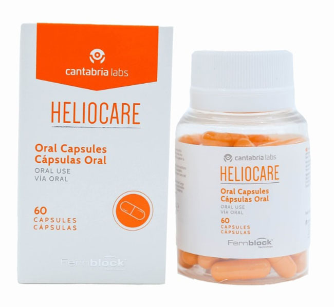 Viên uống chống nắng trắng da Heliocare Oral Fernblock