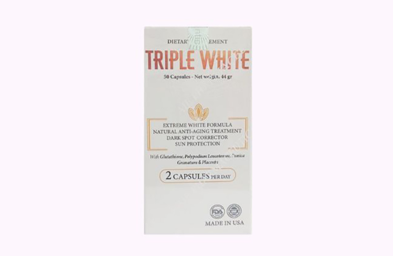 Viên uống trắng da Glutathione Dietary Supplement Triple White