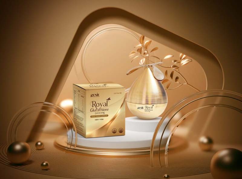 Viên uống trắng da Genie Royal Glutathione 5000mg của Hàn