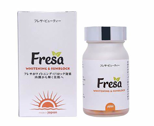 Viên uống chống nắng trắng da Fresa - Whitening & Sunblock