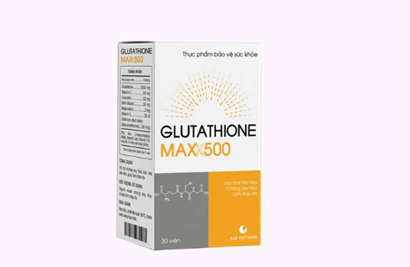 Thuốc uống trắng da Glutathione Maxx 500