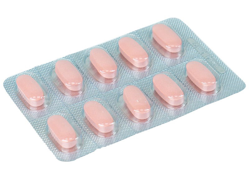 Vorifend 500mg Stella có hình oval, màu hồng