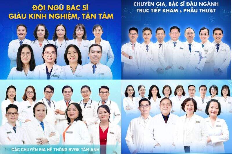đội ngũ y bác sĩ chuyên gia đầu ngành