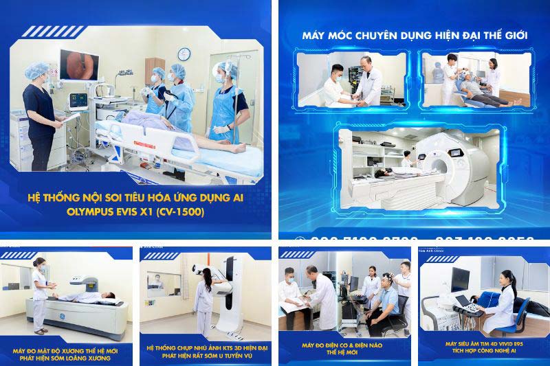 Máy móc trung tâm khám chữa bệnh Tâm Anh Quận 7