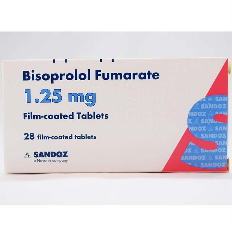thuốc bisoprolol 1.25mg do sandoz sản xuất