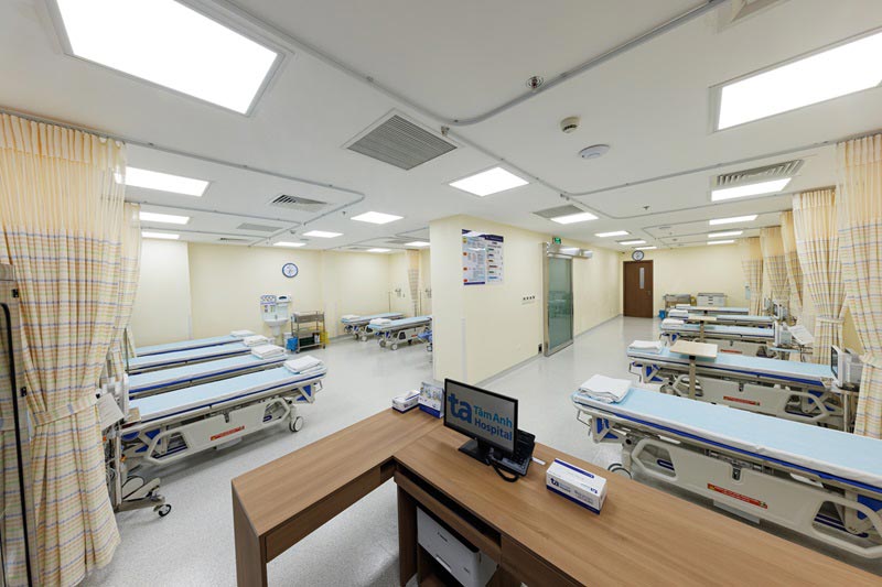 Phòng bệnh với trang thiết bị hiện đại