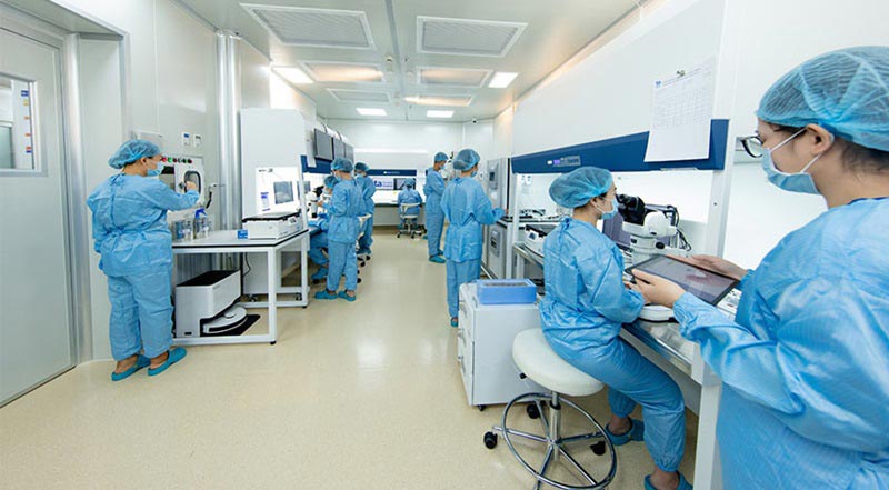 Phòng labo thụ tinh ống nghiệm siêu sạch