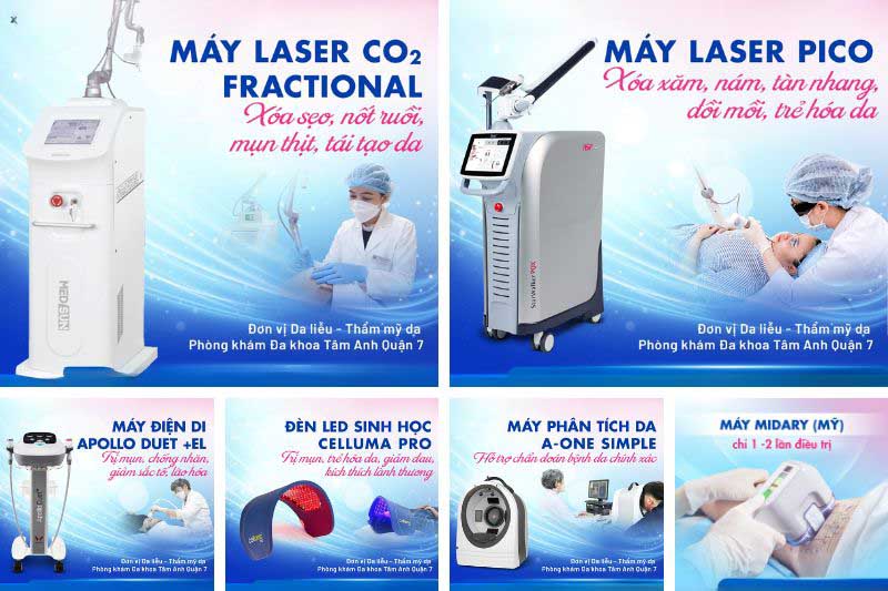 Trang thiết bị hiện đại tại phòng khám Tâm Anh quận 7